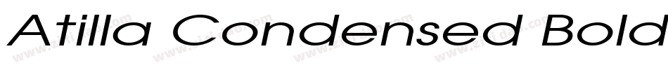 Atilla Condensed Bold字体转换